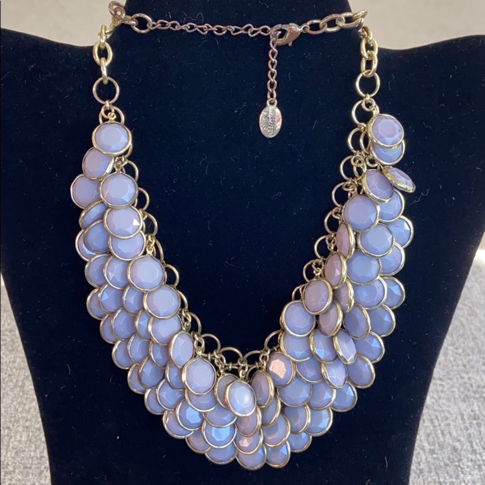 Gorgeous Gray Gold Chunk Necklace
